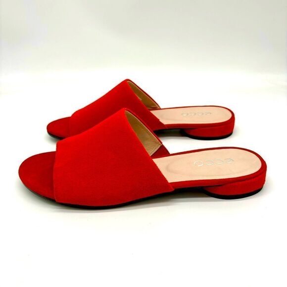 Ecco Peep Toe Slides - Picture 4 of 8